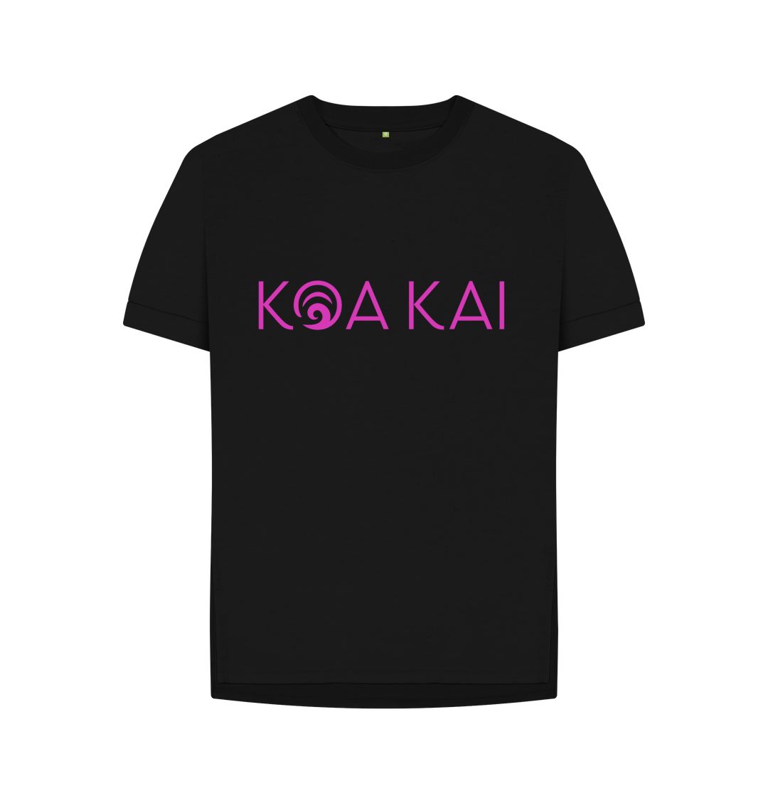 Black Koa Kai Women's Relaxed Fit Tee