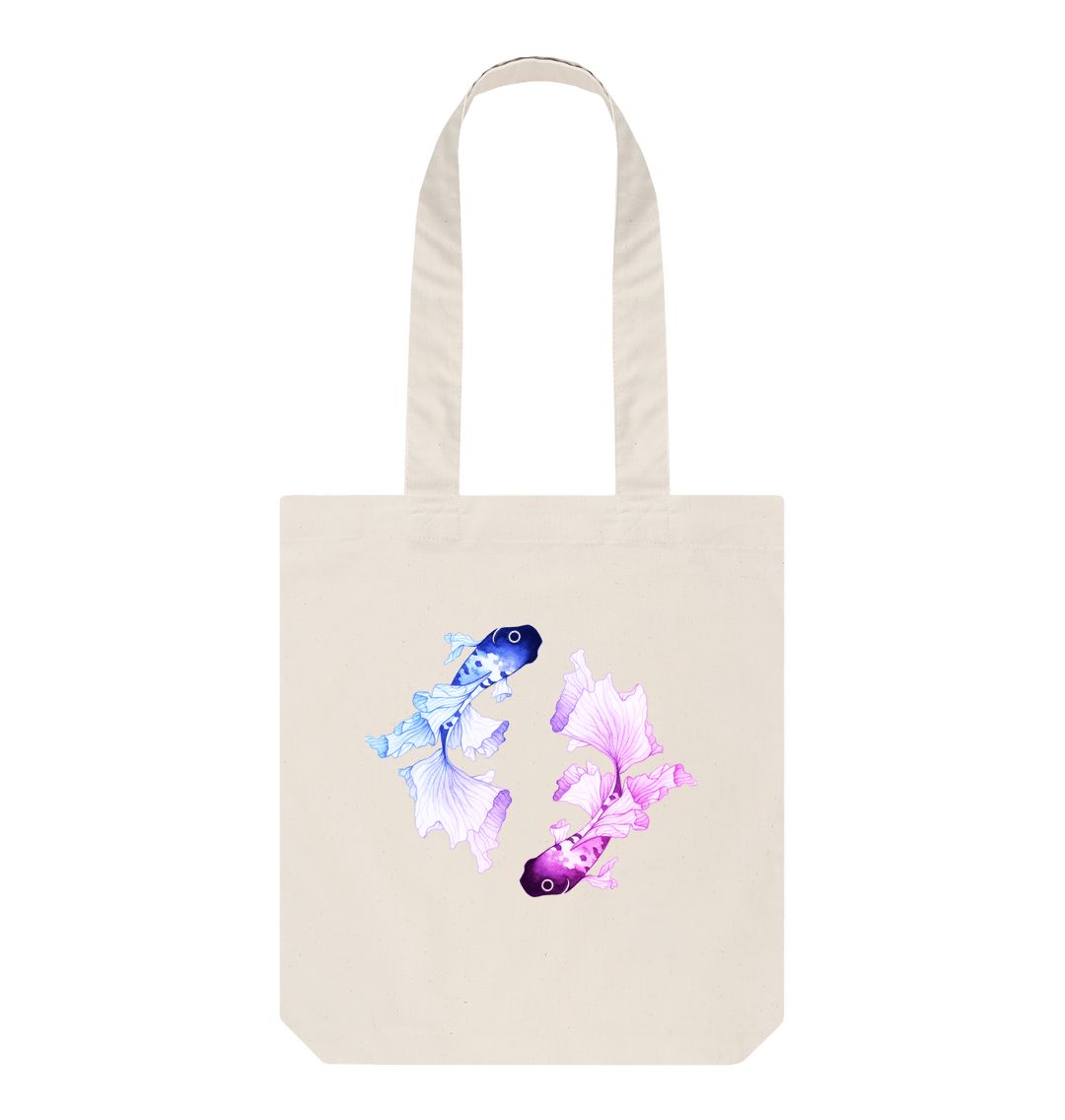 Natural Koi tote bag