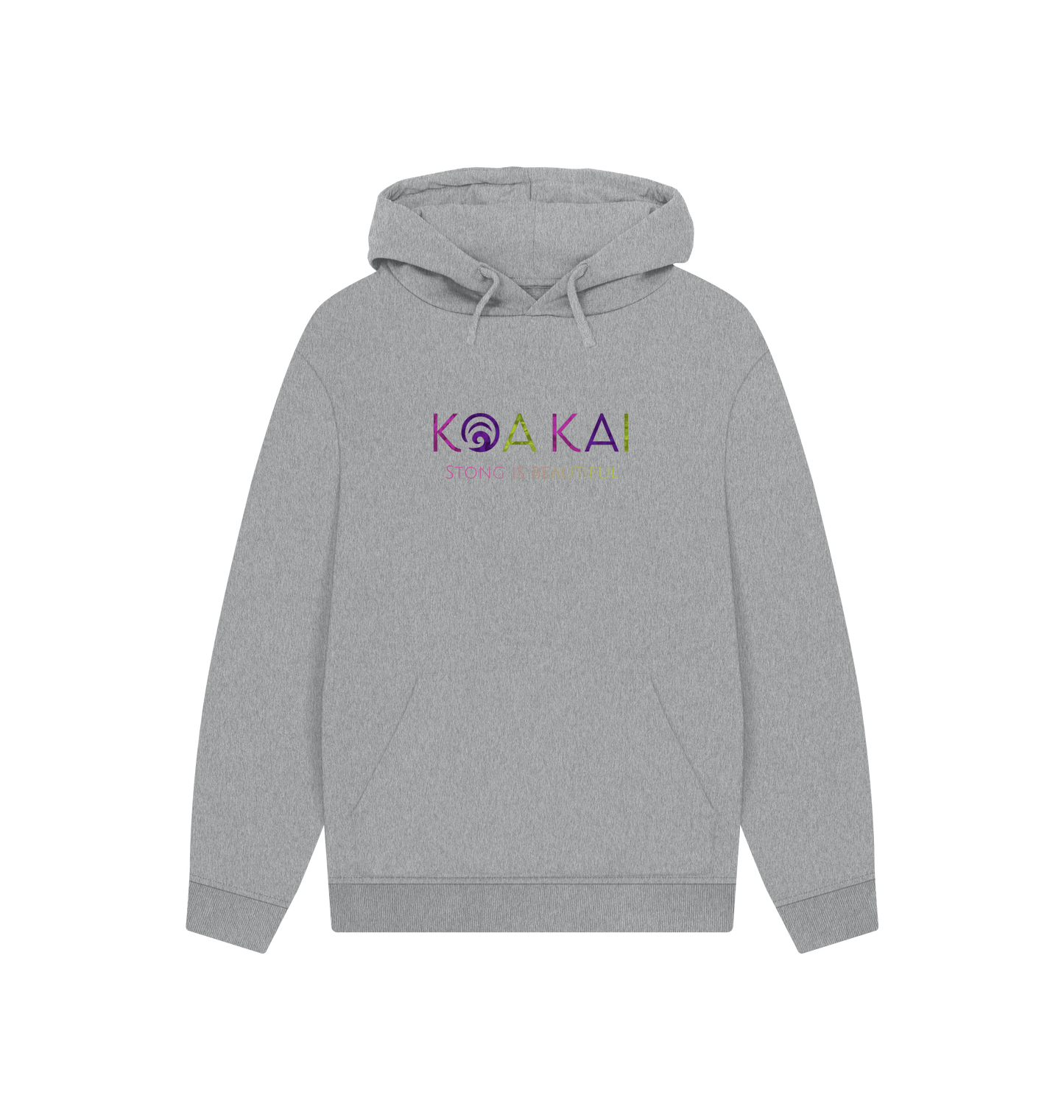 Athletic Grey Printed Hoody Front