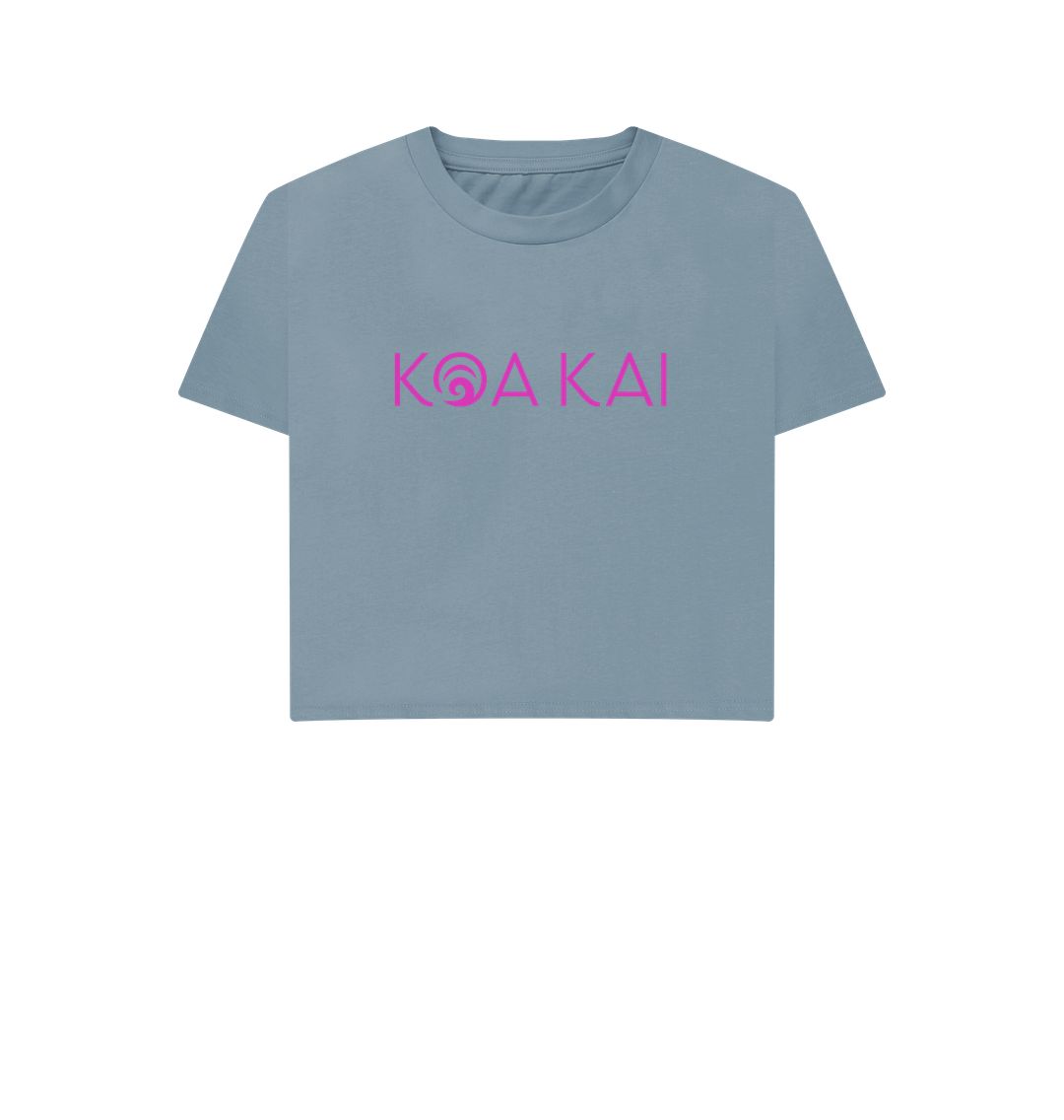 Stone Blue Koa Kai boxy tee