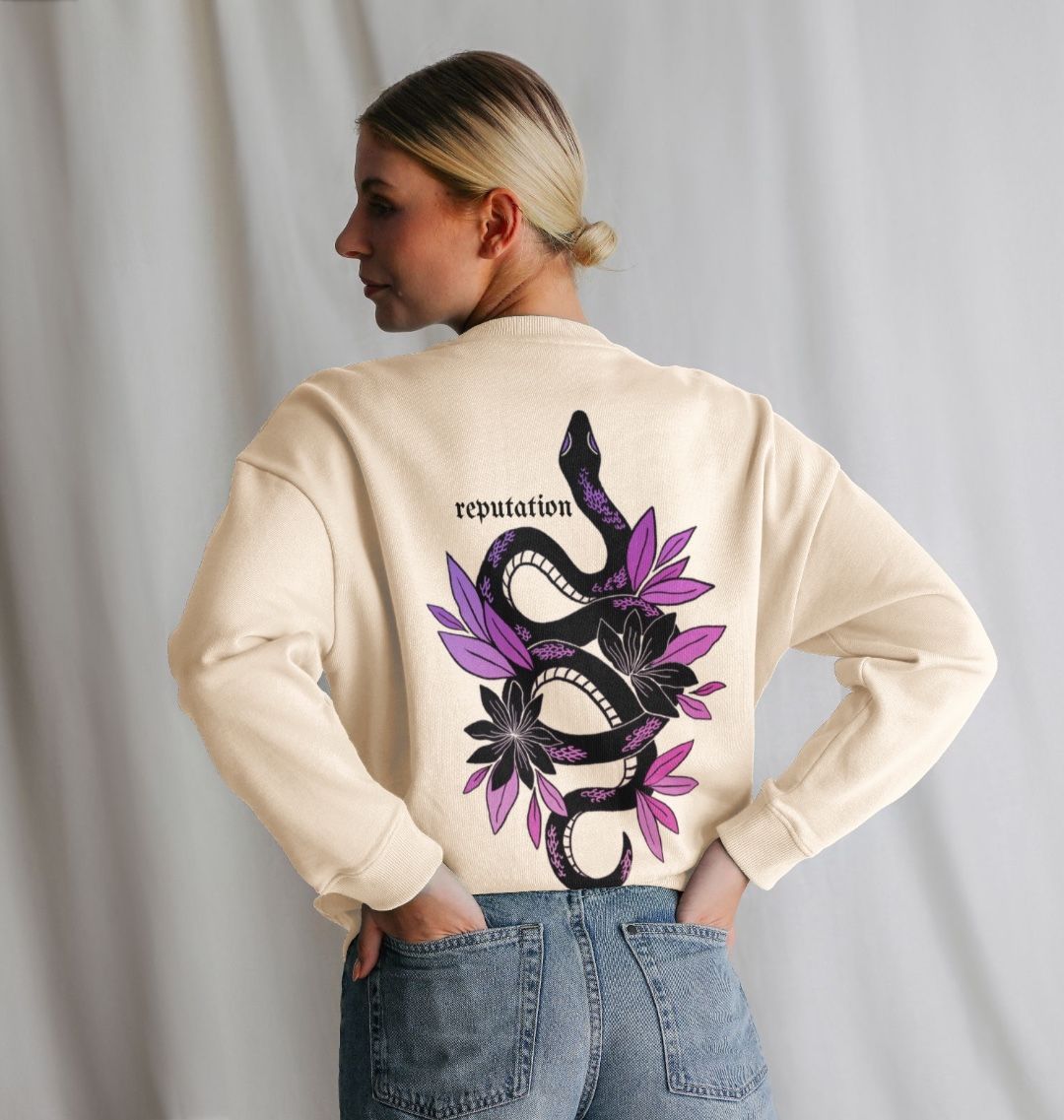 Taylor Swift Reputation inspired candy snake oversized jumper