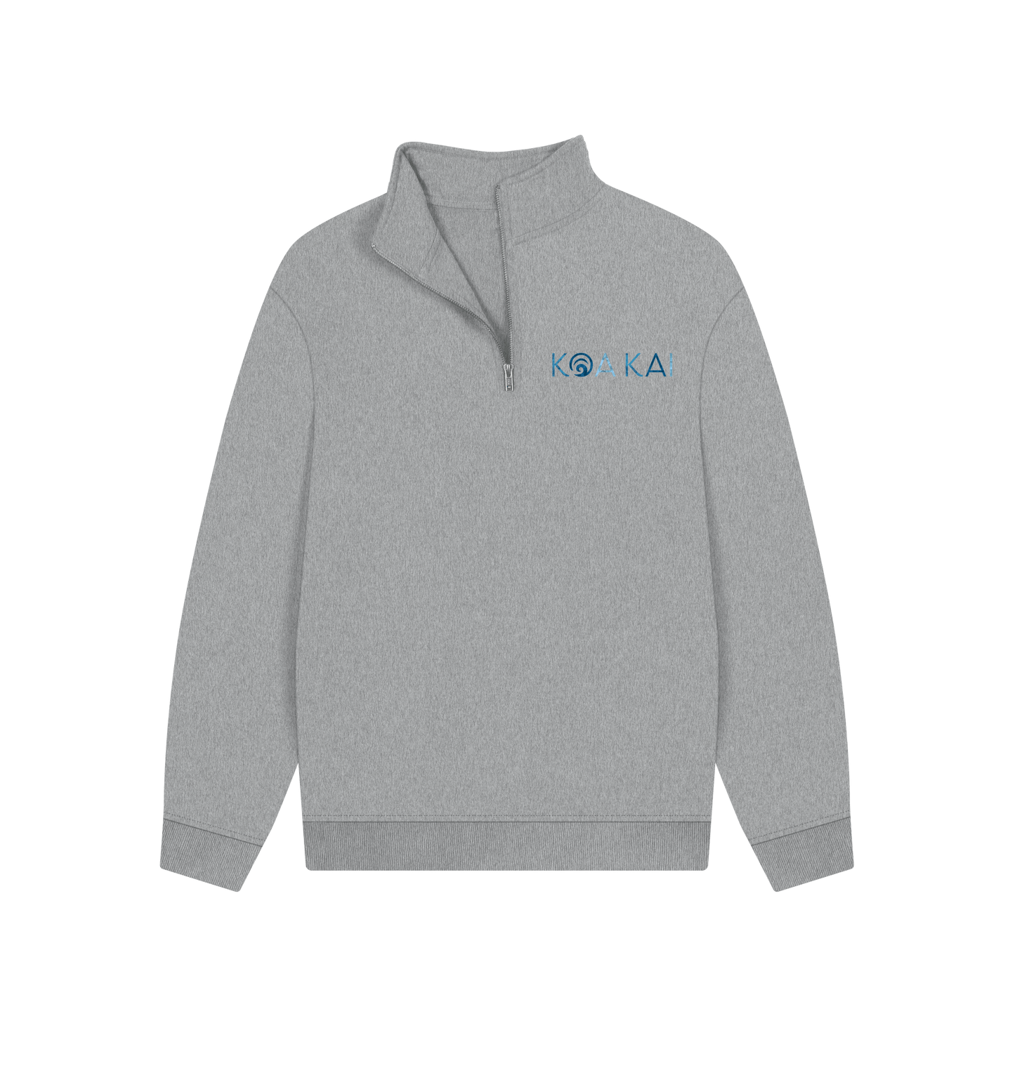 Athletic Grey Printed Sweater Front