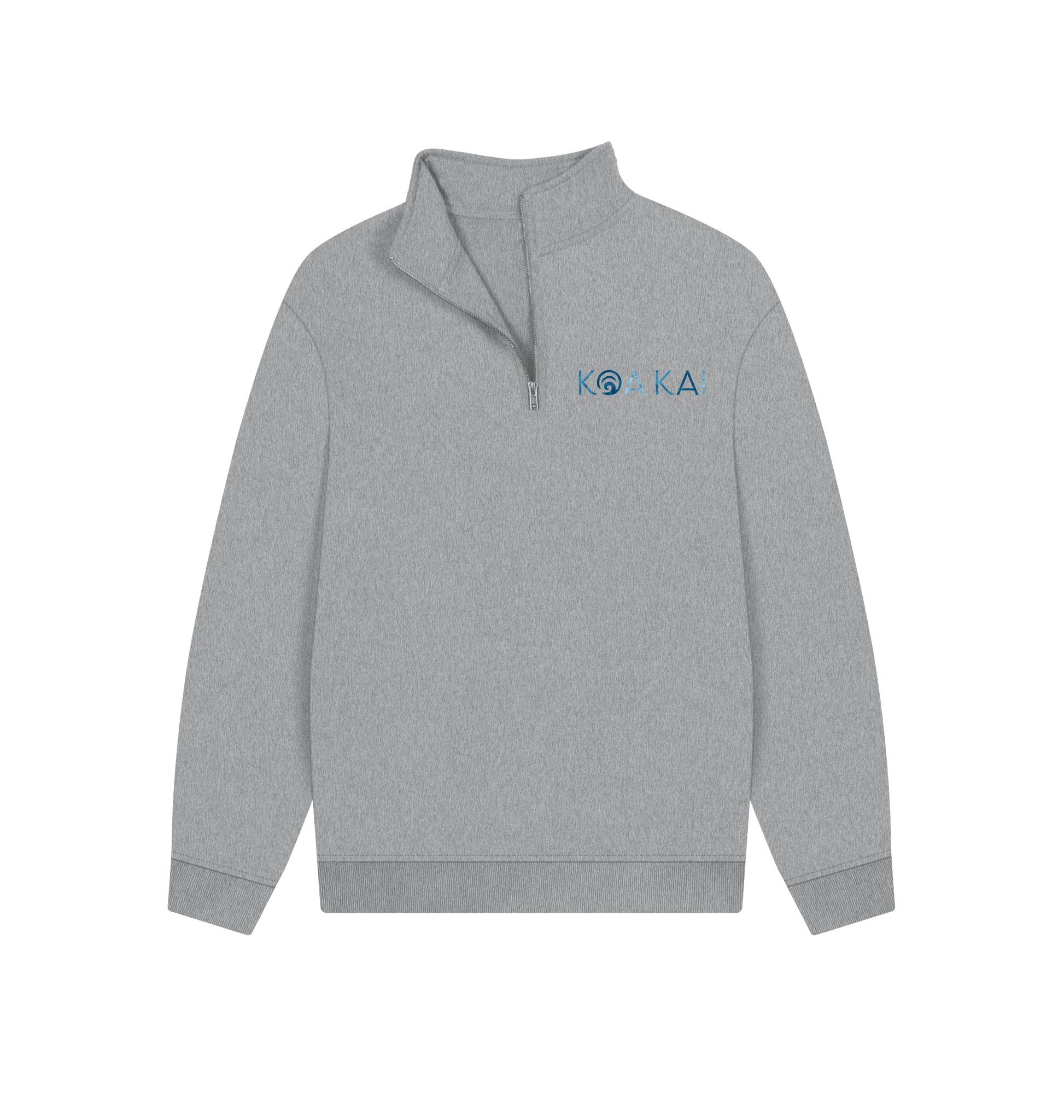 Athletic Grey Printed Sweater Front