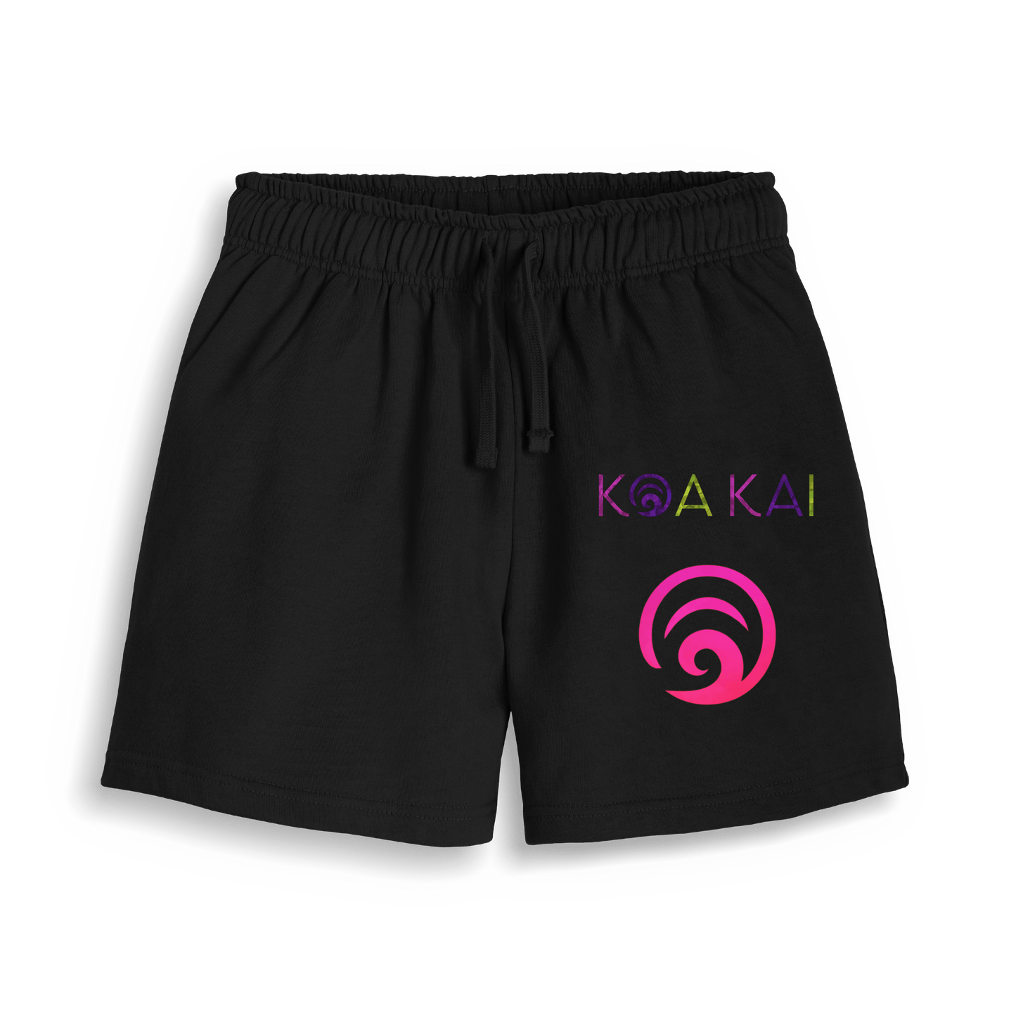 Black Printed Womens Joggers Front