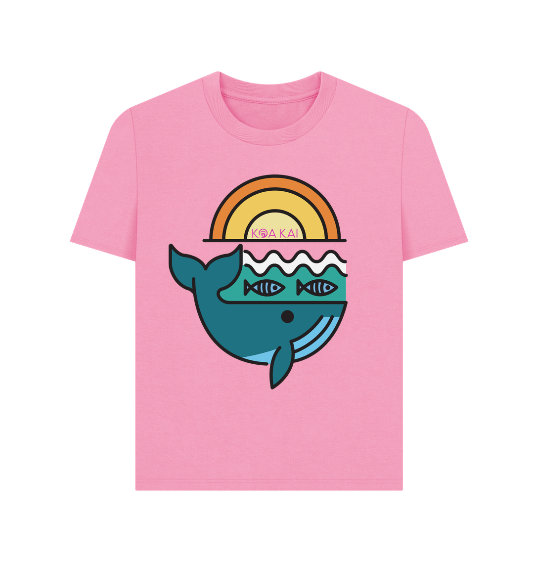 Rose Pink Printed T-shirt Front