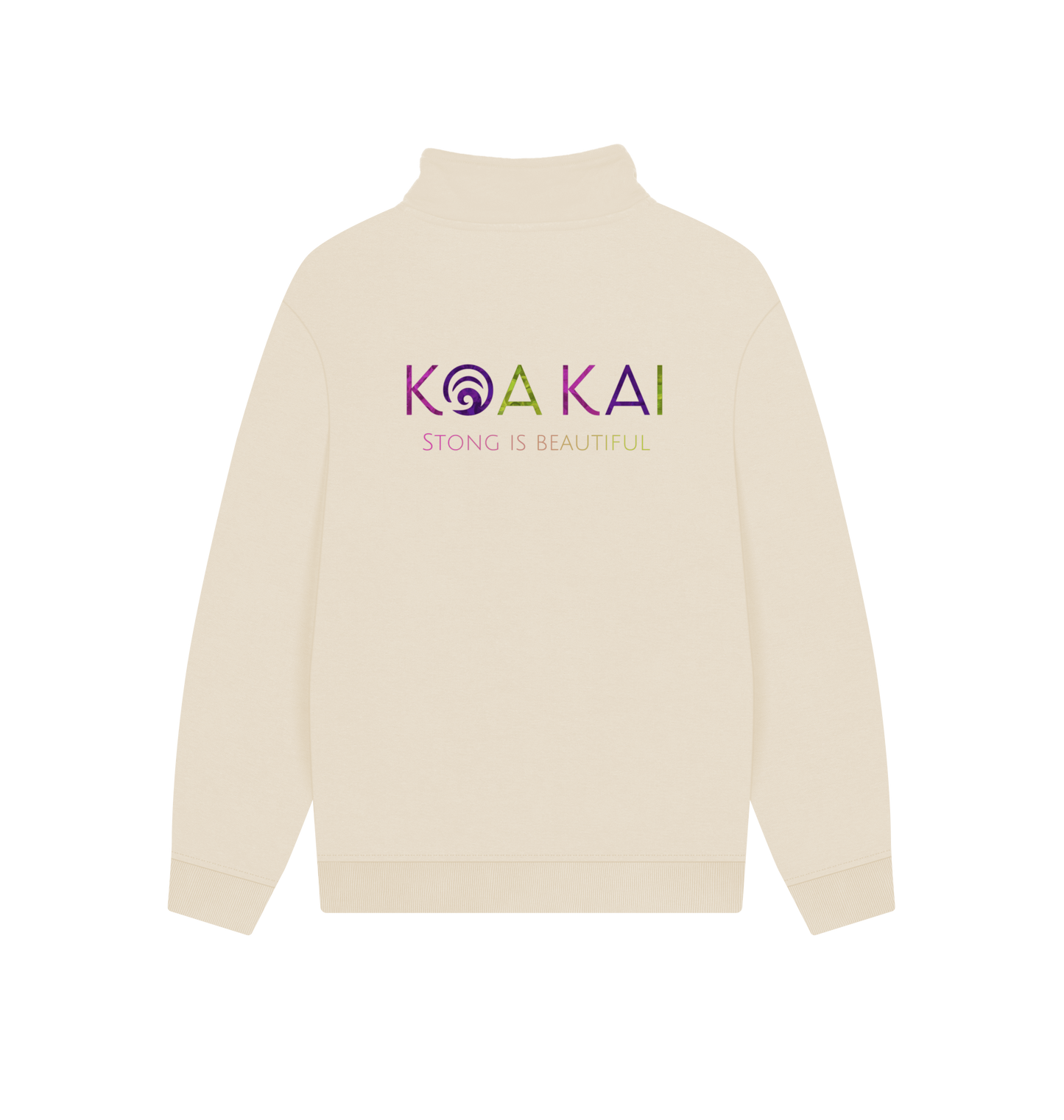 Oat Printed Sweater Back