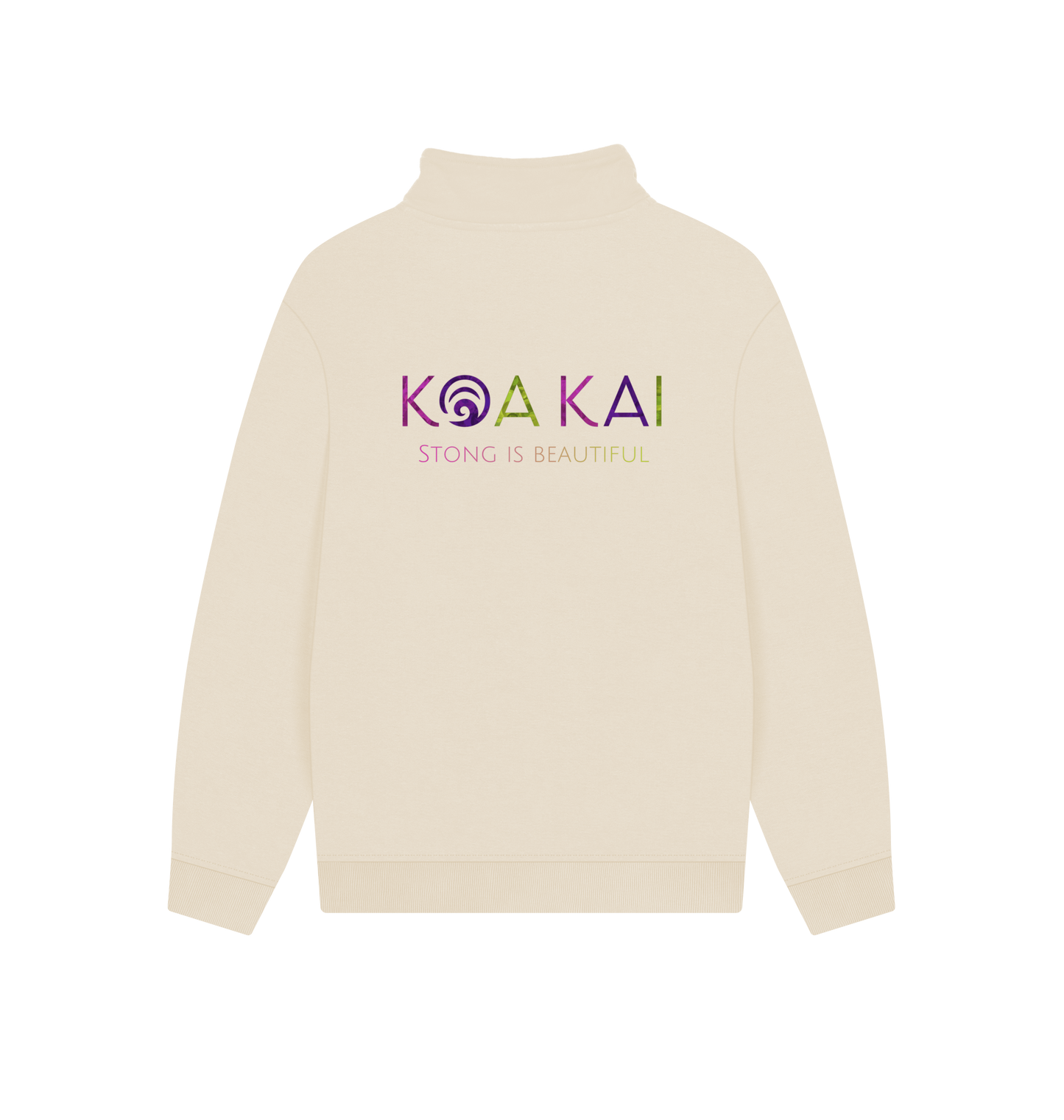 Oat Printed Sweater Back