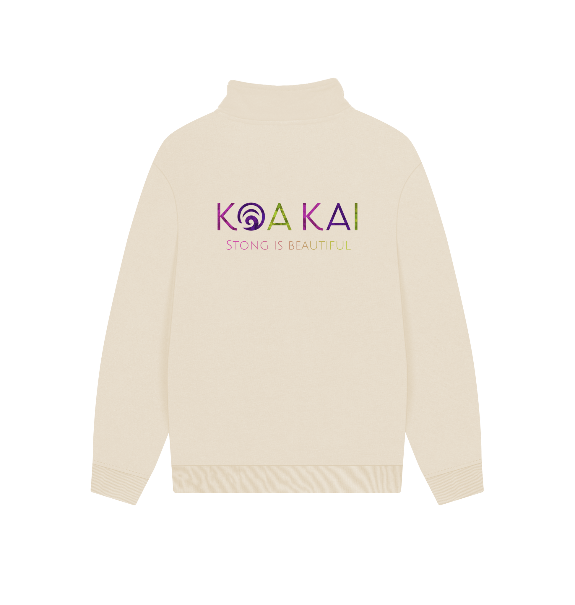 Oat Printed Sweater Back