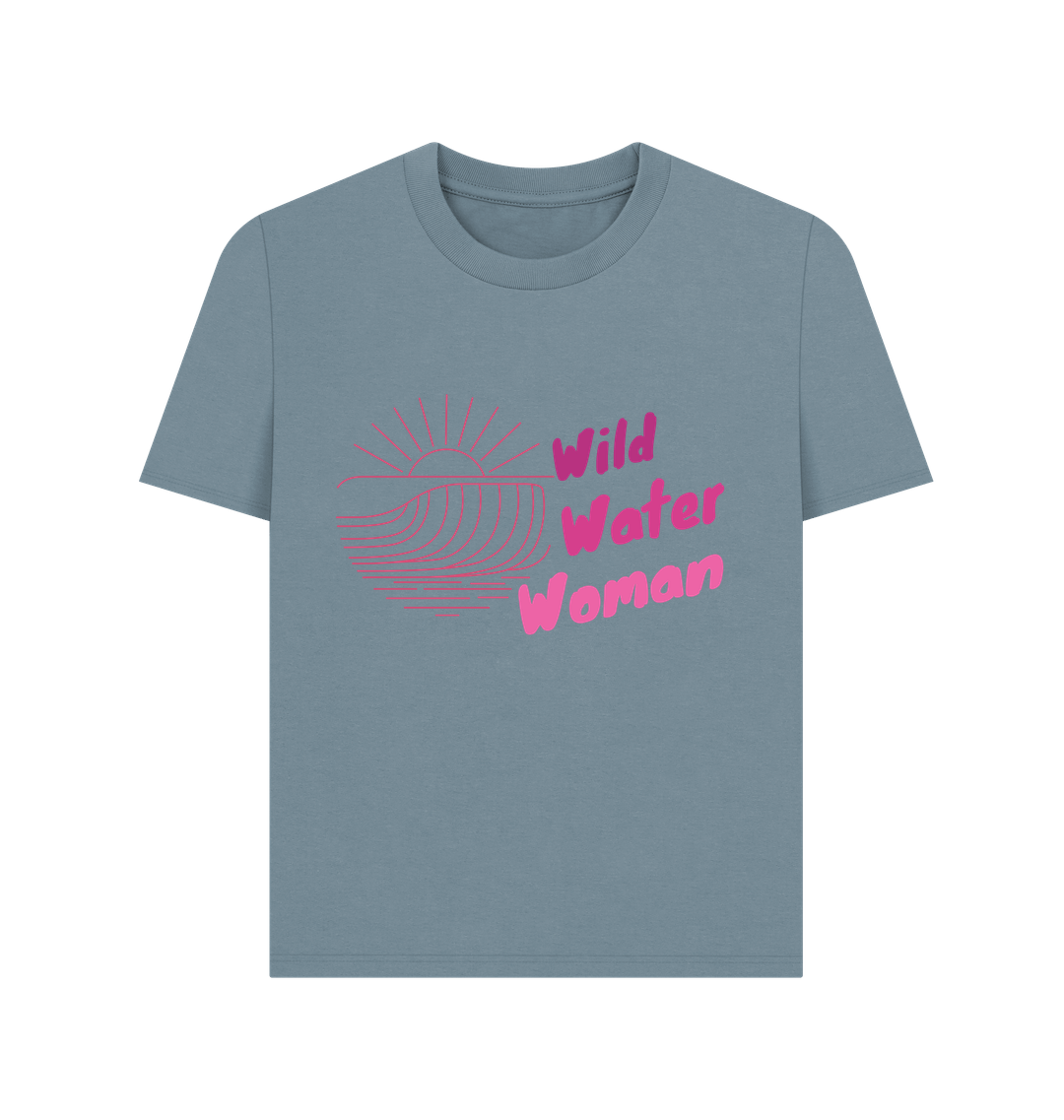 Stone Blue Printed T-shirt