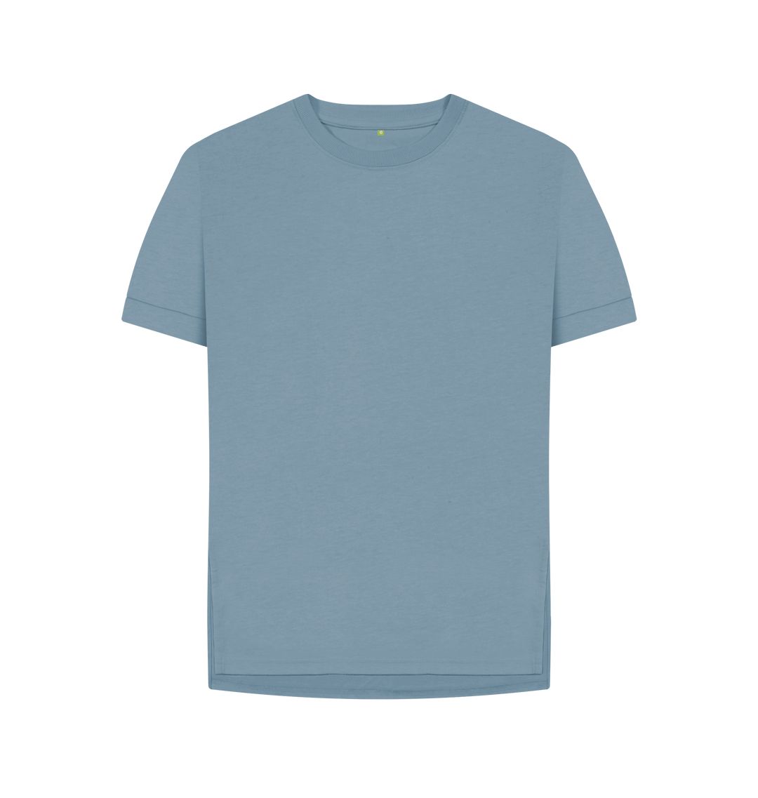 Stone Blue Womens relaxed fit tee