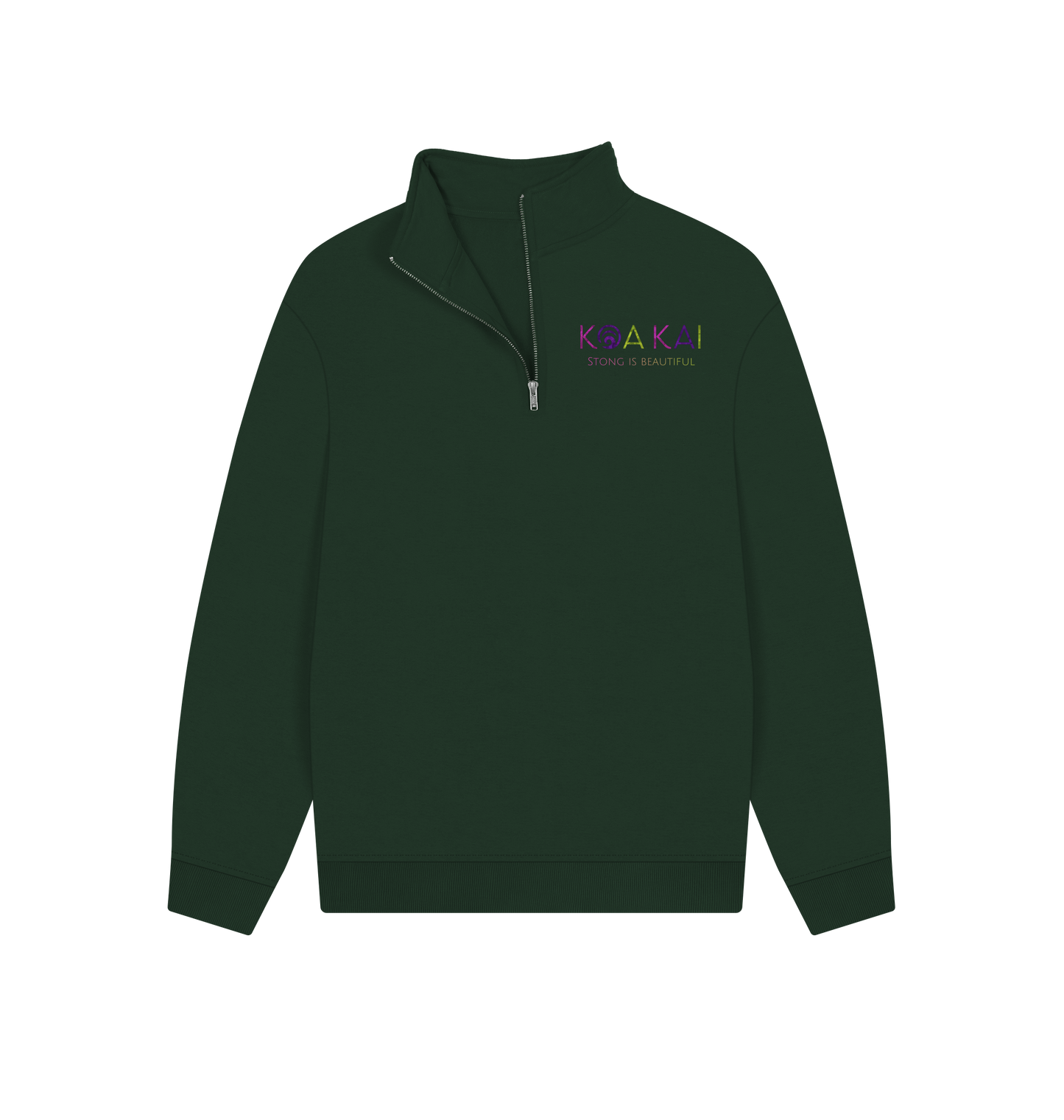 Evergreen Printed Sweater Front