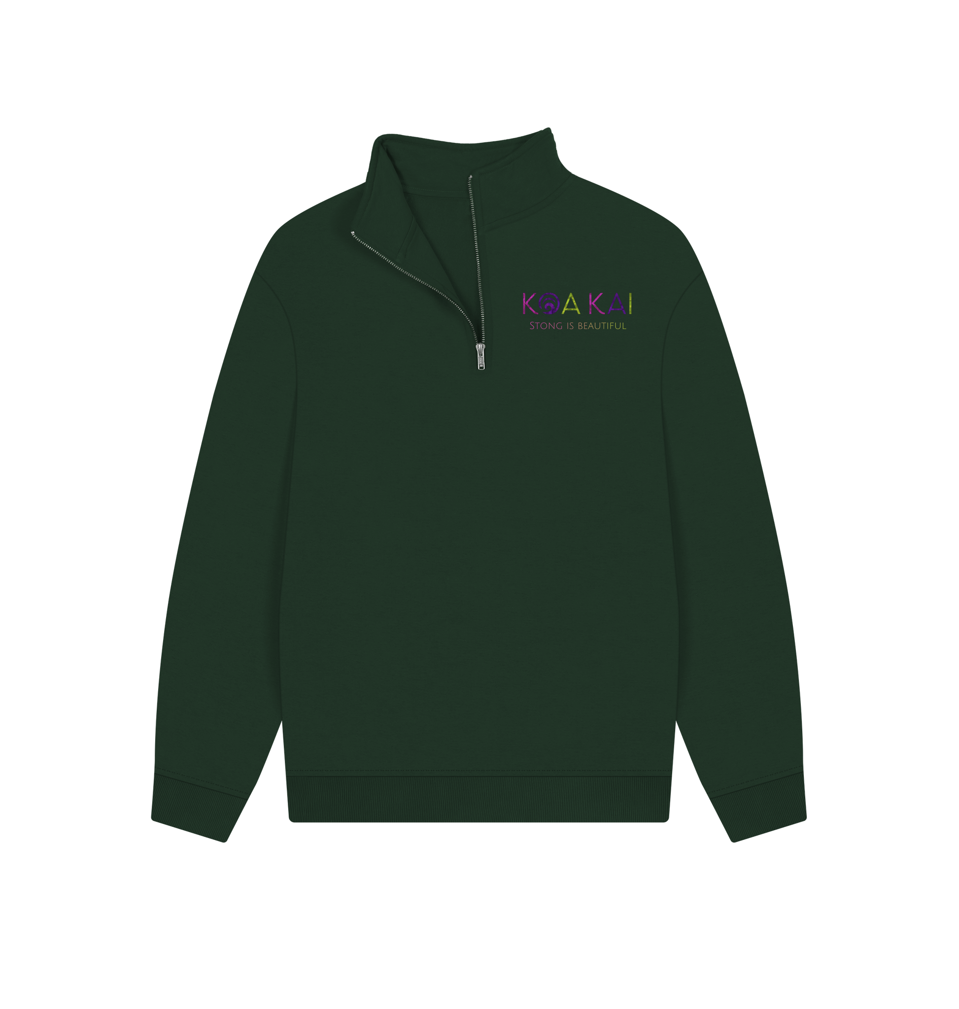 Evergreen Printed Sweater Front