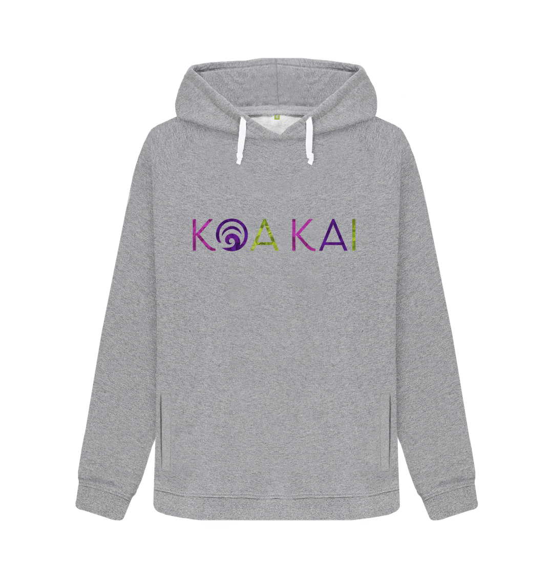 Athletic Grey Koa Kai Women's White Cord Hoodie