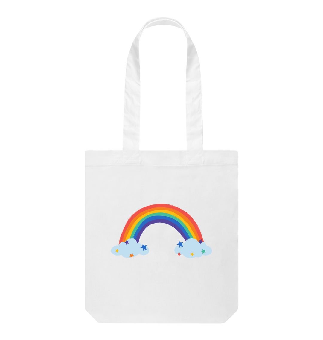 White Rainbow tote bag