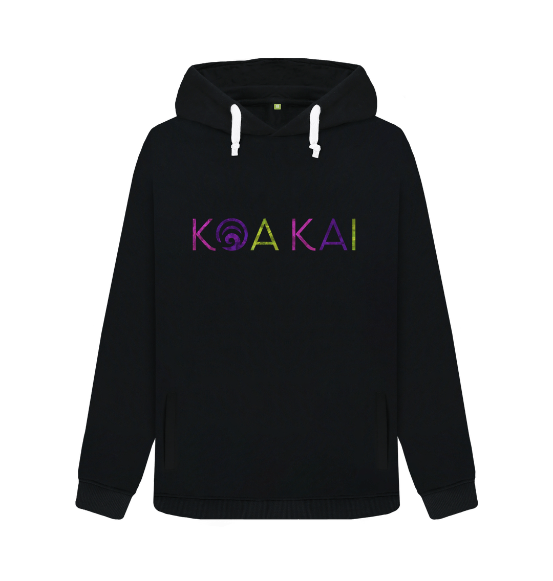 Black Koa Kai Women's White Cord Hoodie