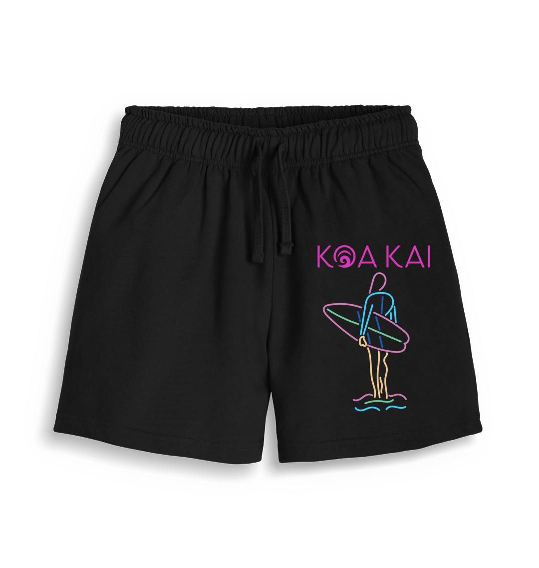 Black Printed Womens Joggers Front