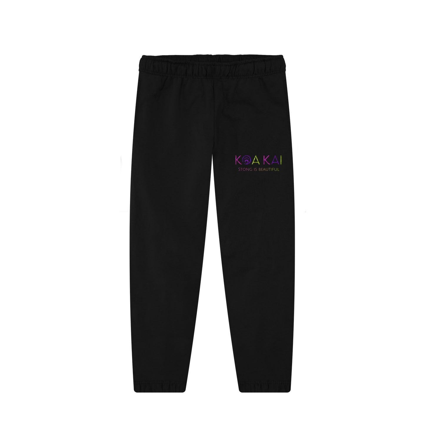 Black Joggers Front