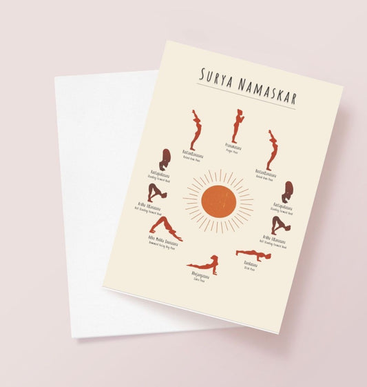 Sun salutation gift card