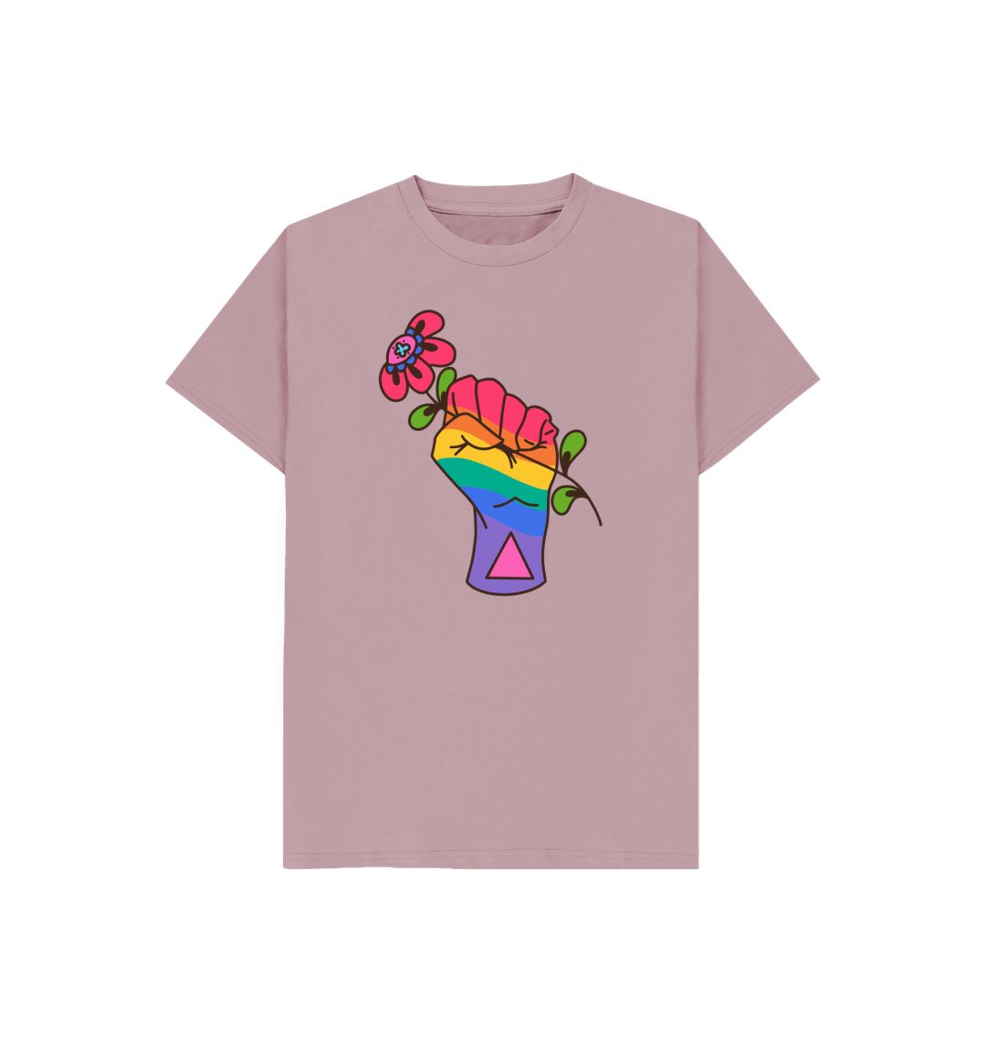 Mauve Rainbow hand by Ella