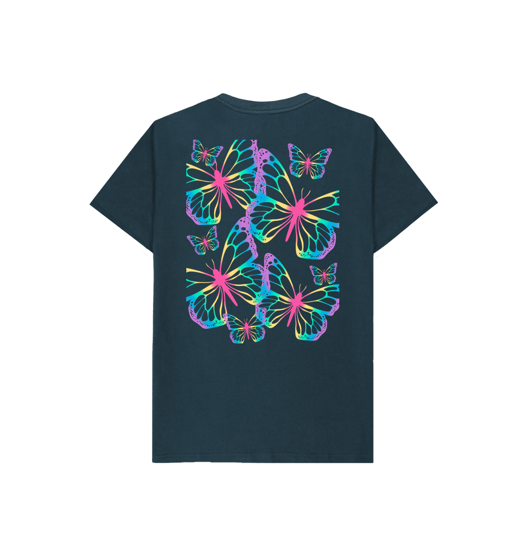 Denim Blue Printed Kids T-Shirt