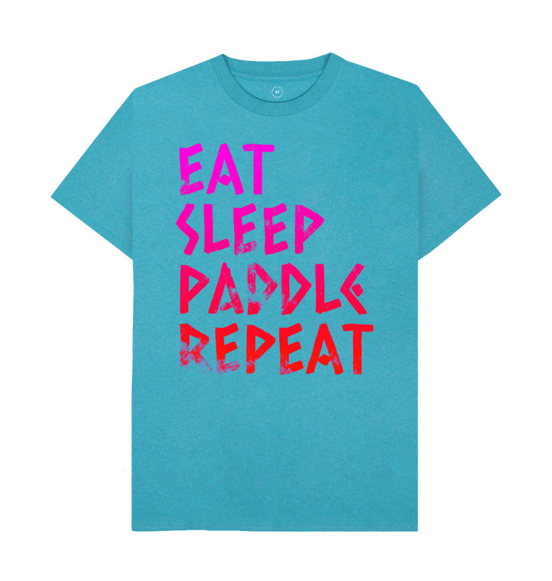 Ocean Blue Recycled Printed T-Shirt