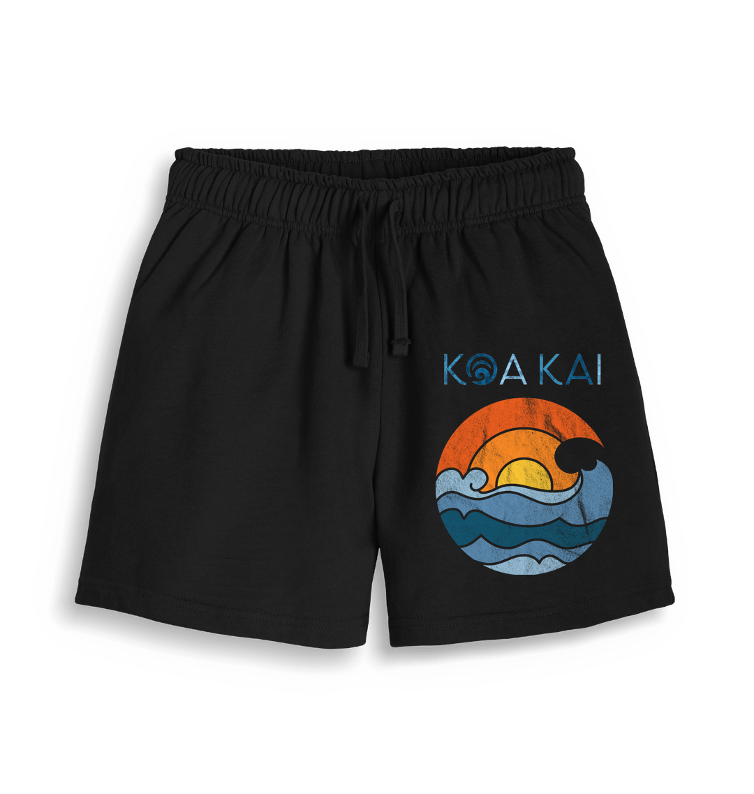 Black Printed Womens Joggers Front