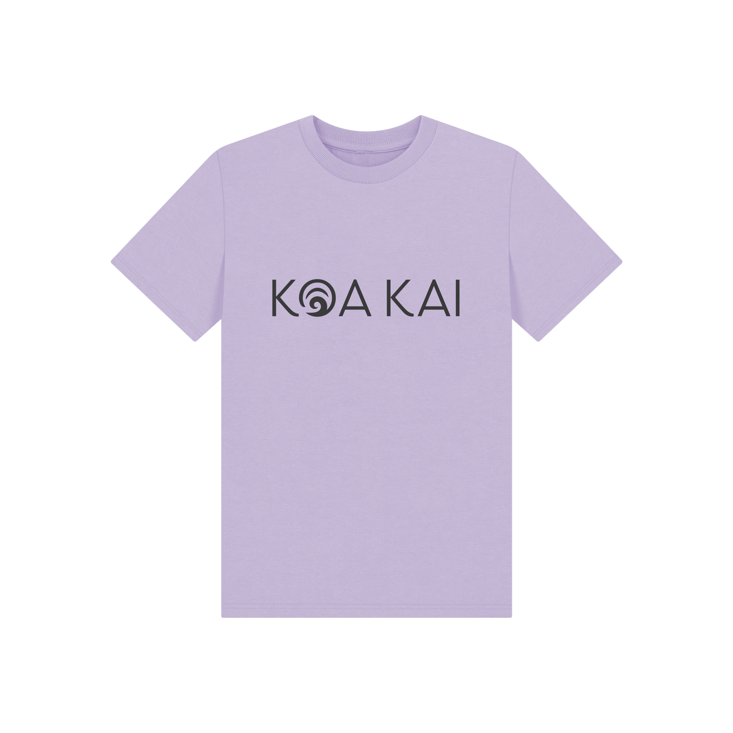 Soft Lilac Printed Kids T-Shirt Front