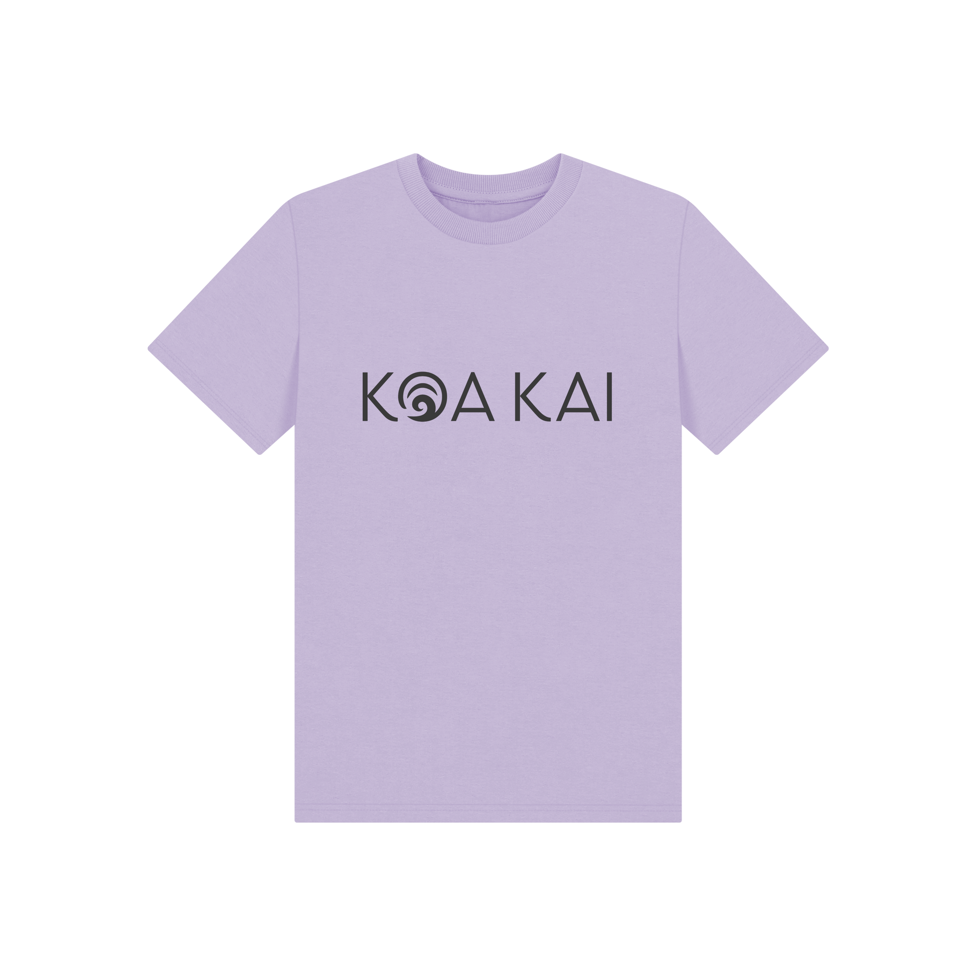 Soft Lilac Printed Kids T-Shirt Front