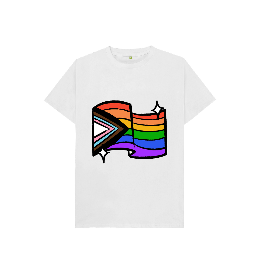 White Printed Kids T-Shirt