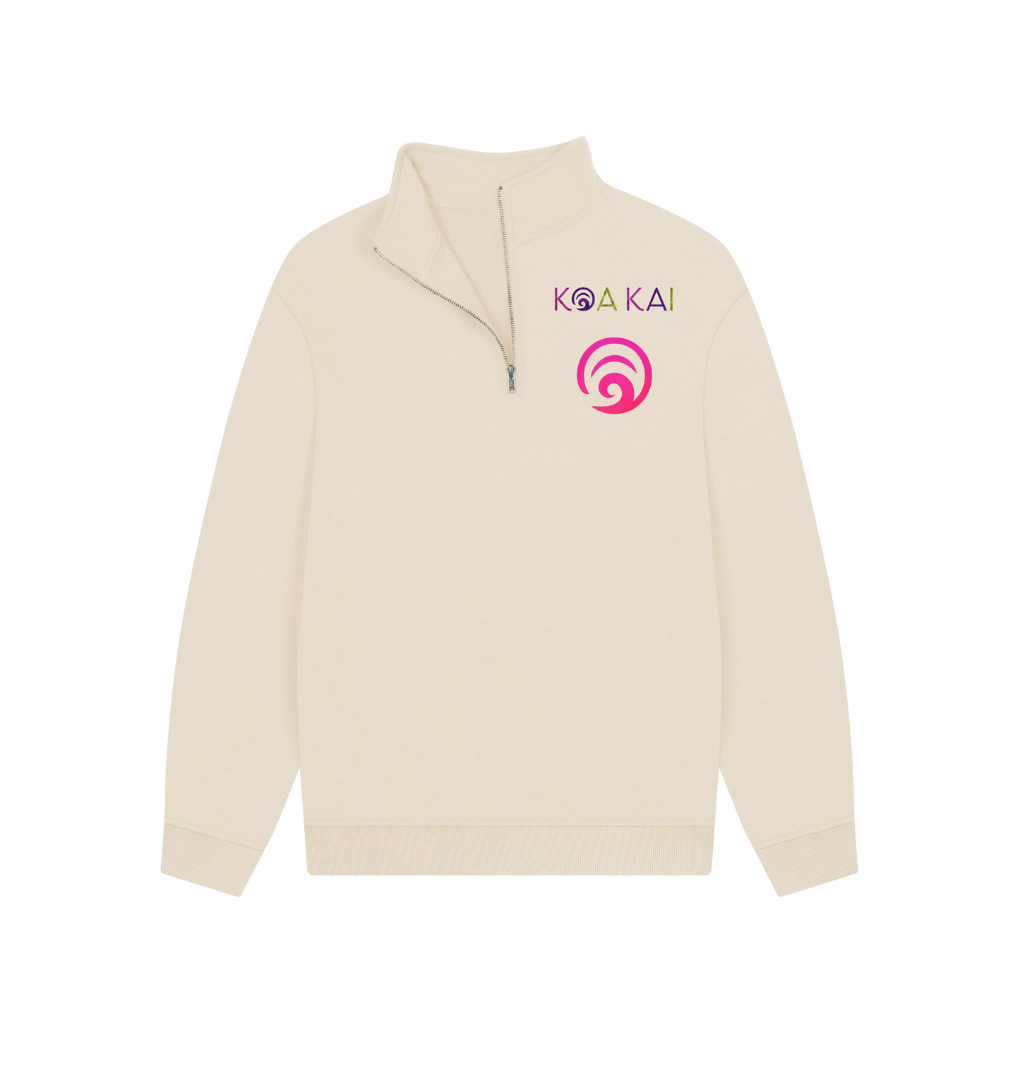 Oat Printed Sweater Front