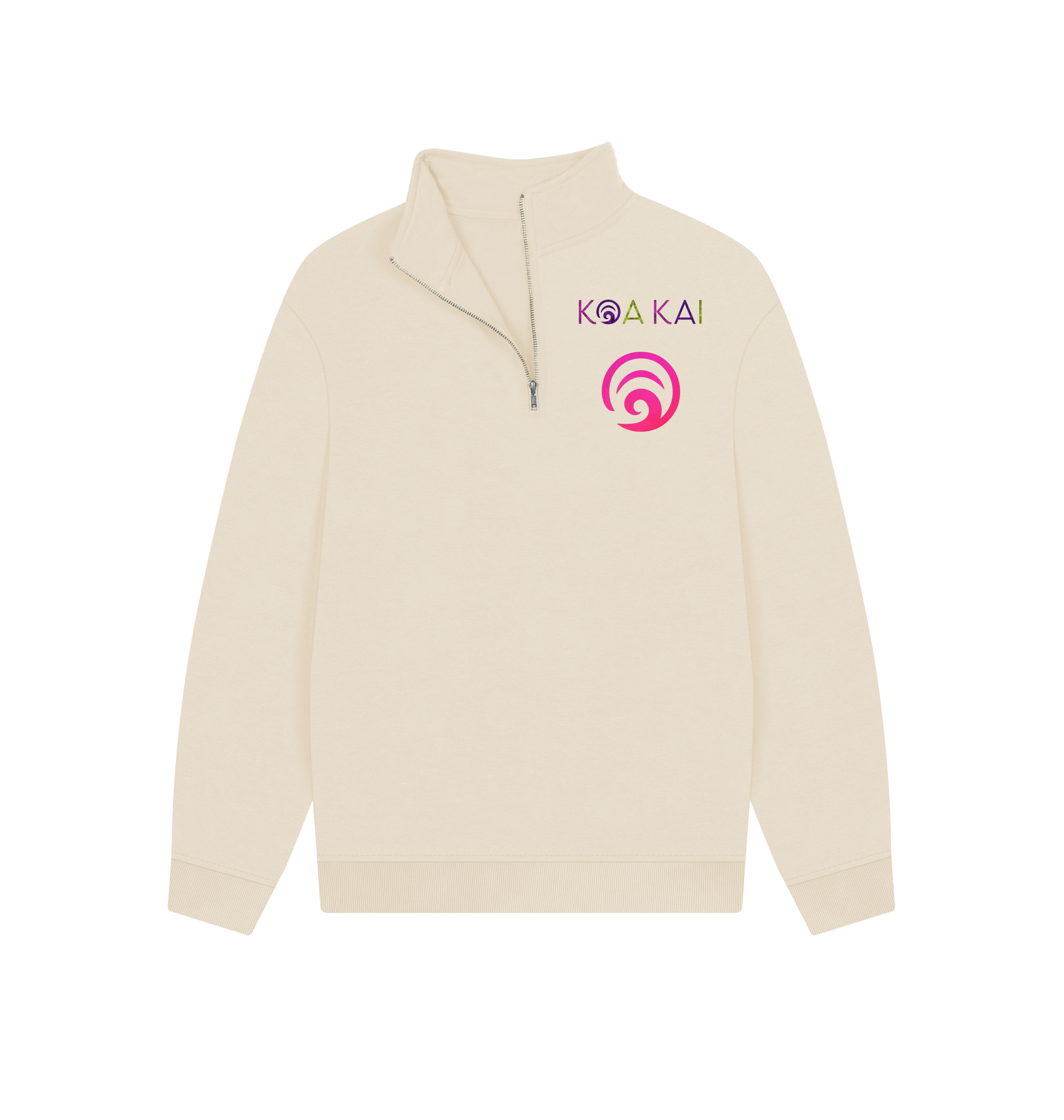 Oat Printed Sweater Front