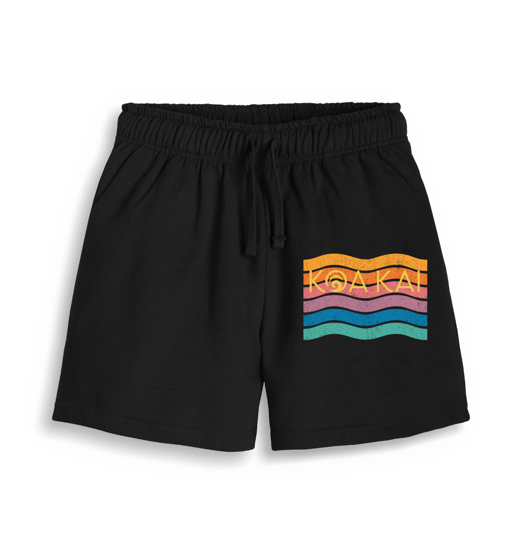 Black Printed Womens Joggers Front