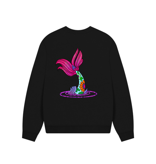 Black Printed Sweater