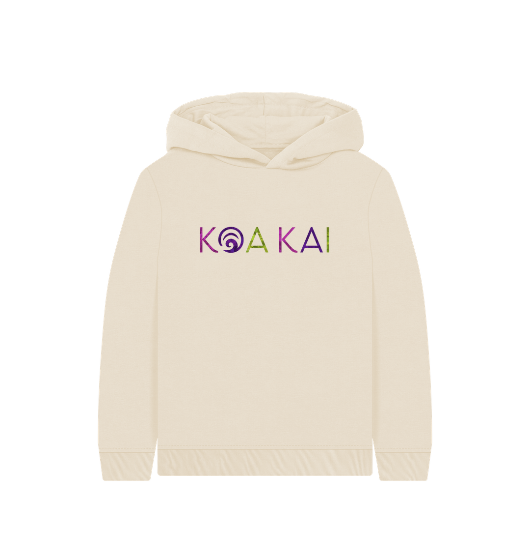Oat Printed Kids Hoodie Front