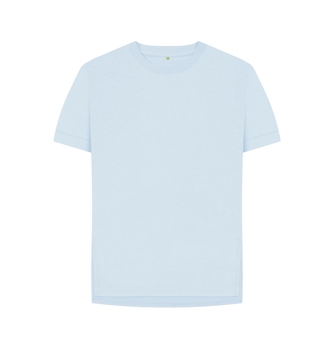 Sky Blue Womens relaxed fit tee