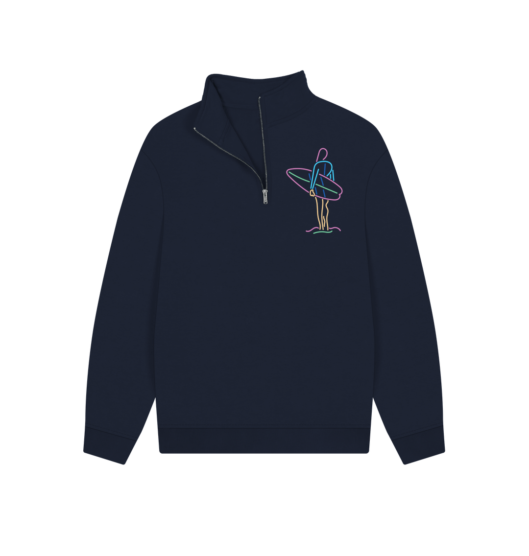 Navy Maeve 1\/4  zip sweater