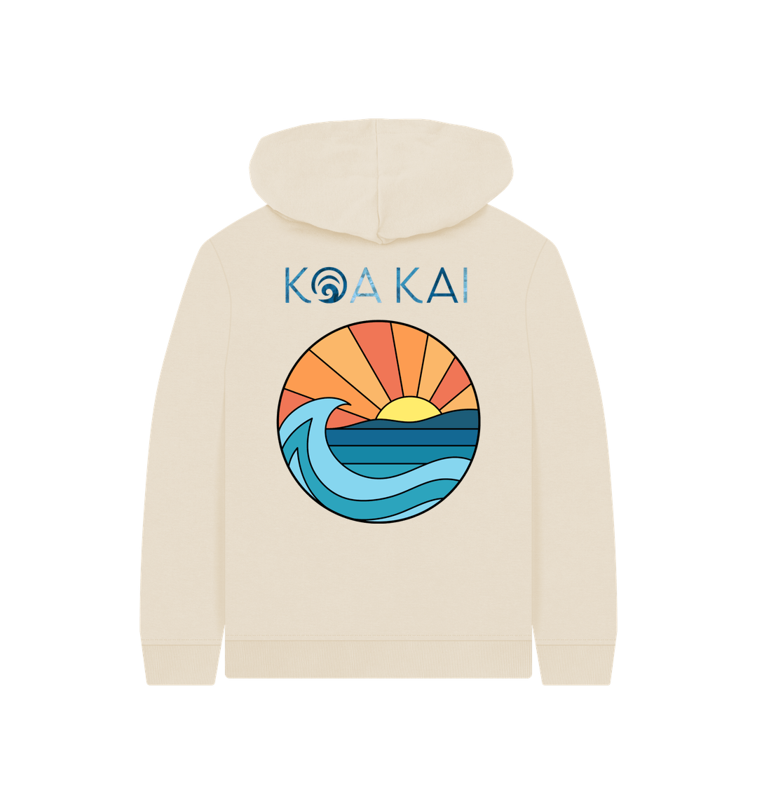 Oat Printed Kids Hoodie Back