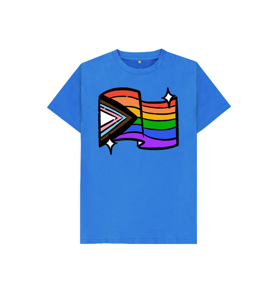 Bright Blue Pride tee by Ella