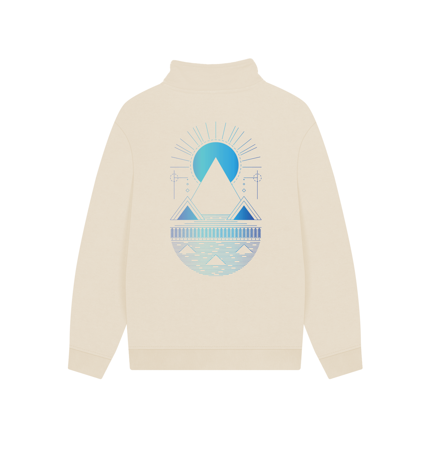 Oat Printed Sweater Back