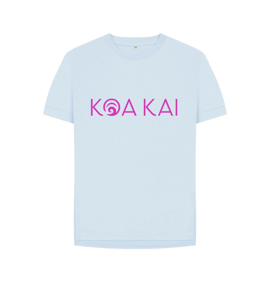 Sky Blue Koa Kai Women's Relaxed Fit Tee