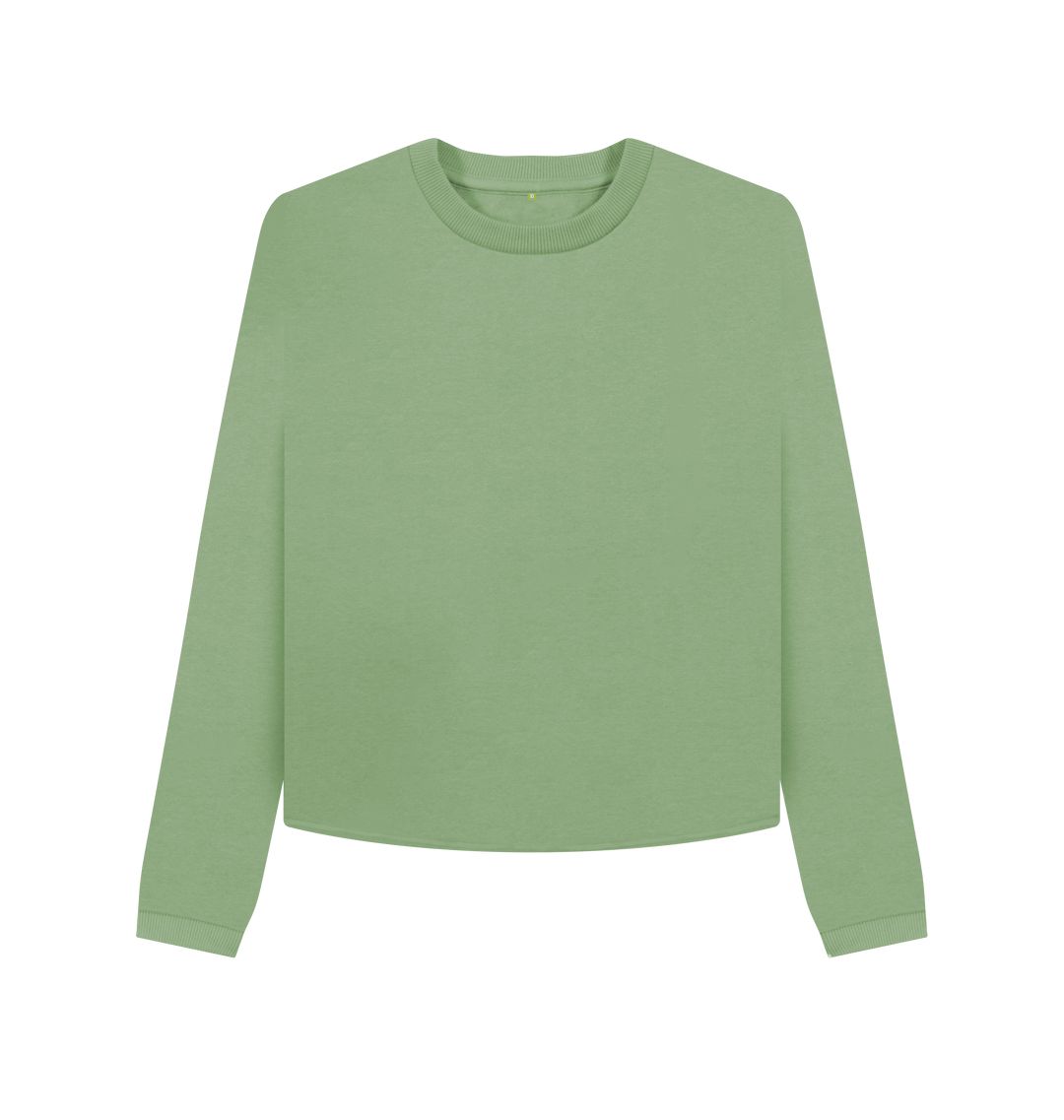 Sage Women's Boxy Jumper Certified Organic Cotton