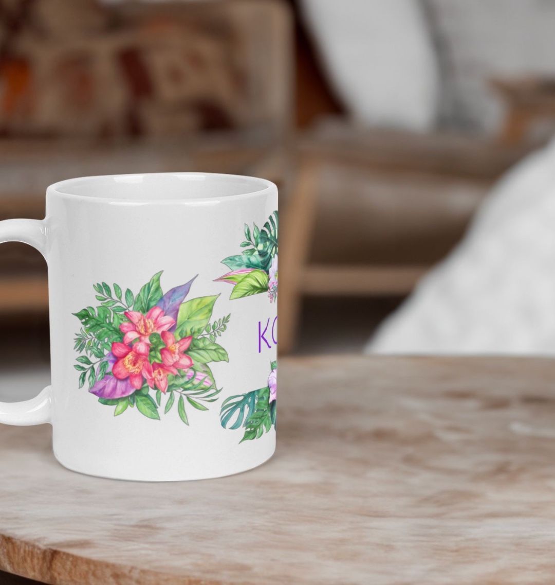 Koa Kai flower mug