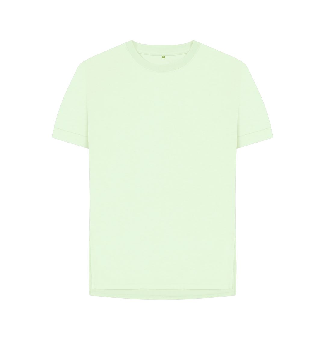Pastel Green Womens relaxed fit tee