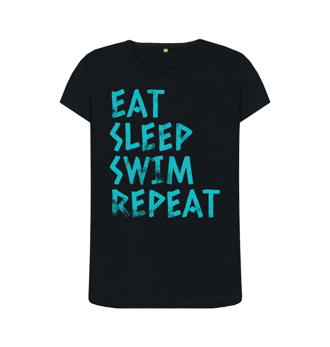 Black Swim Tee