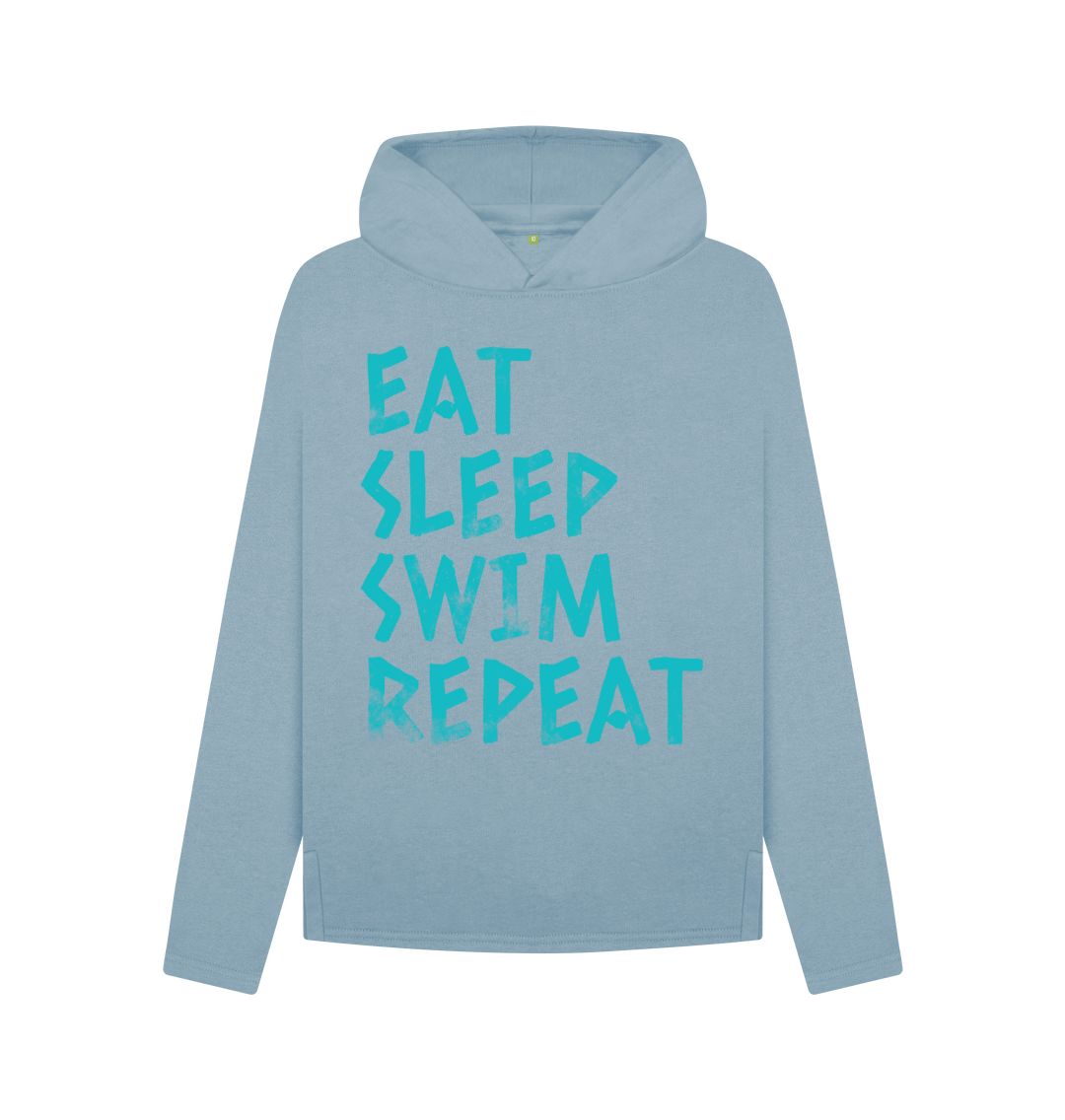 Stone Blue Swim Hoodie