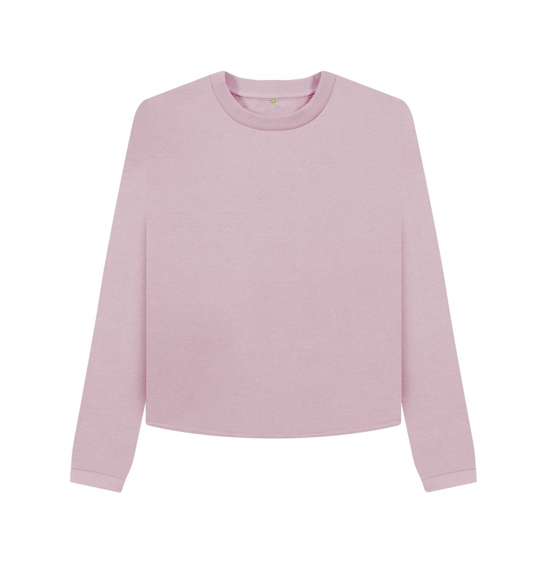 Mauve Women's Boxy Jumper Certified Organic Cotton