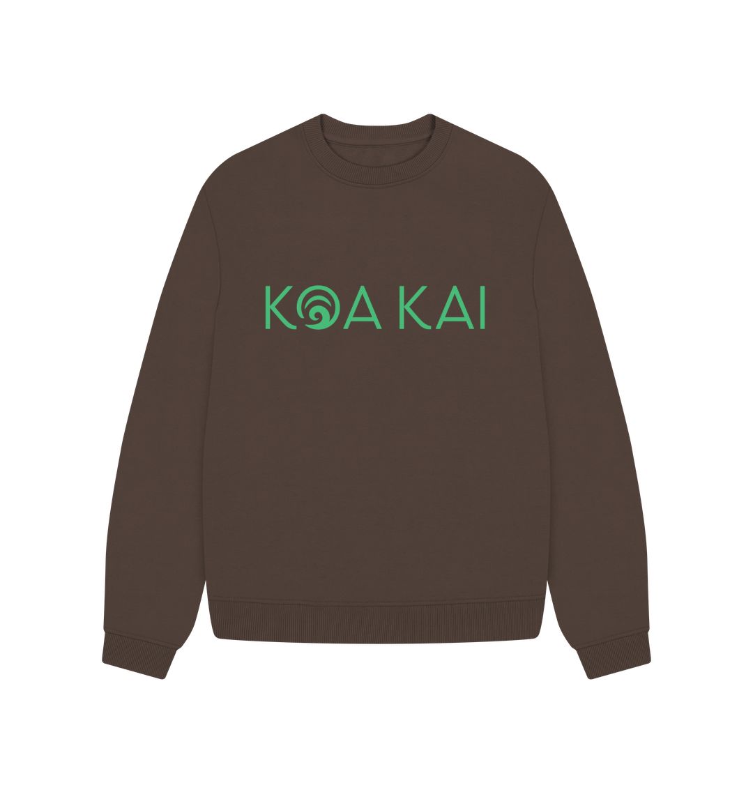 Chocolate Olive Koa Kai oversized jumper