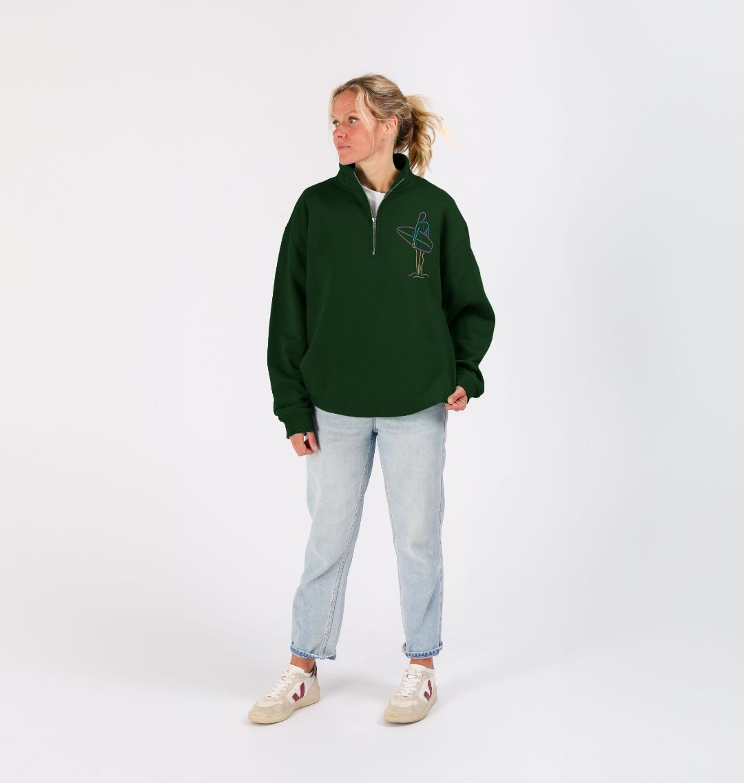 Maeve 1/4  zip sweater
