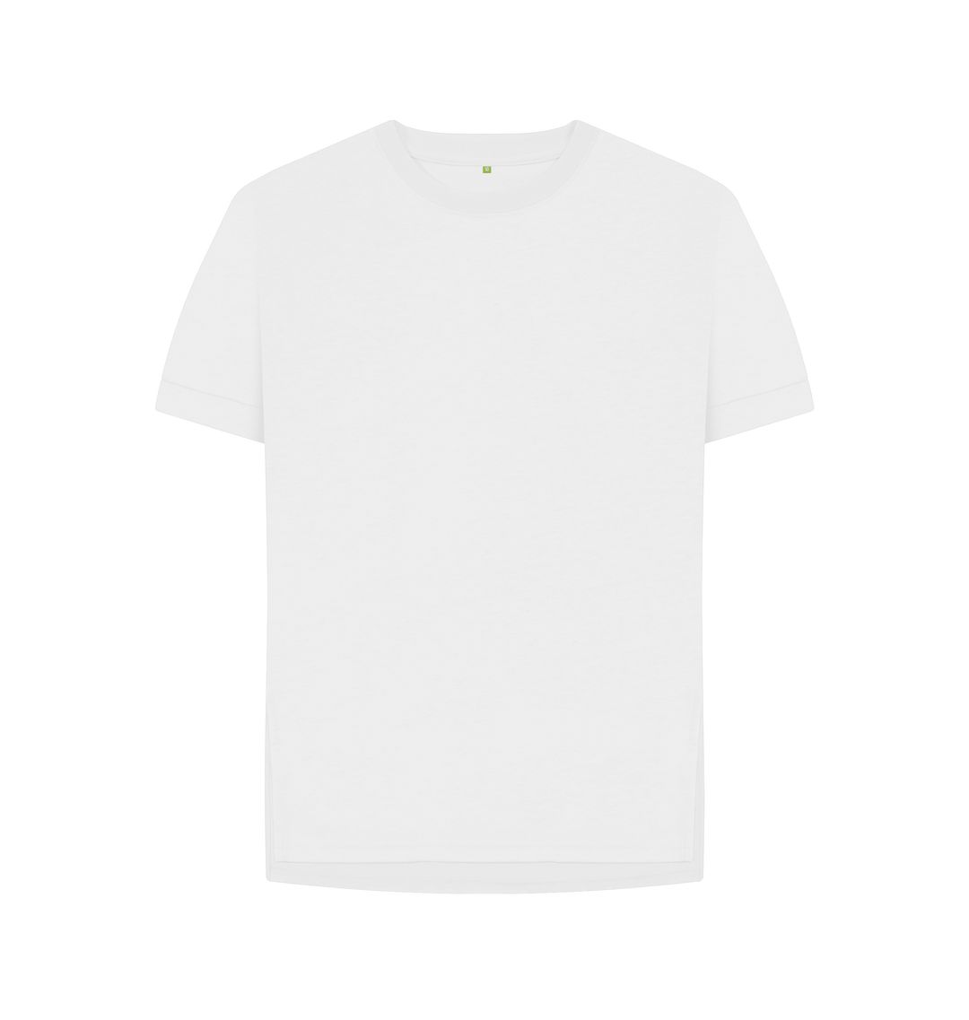 White Womens relaxed fit tee