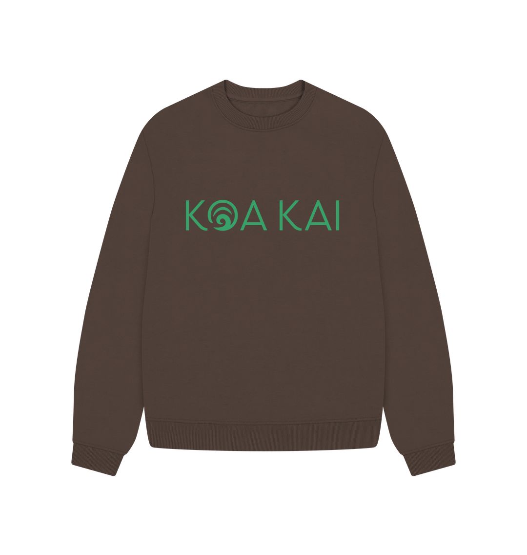 Chocolate Koa Kai Olive Oversized jumper
